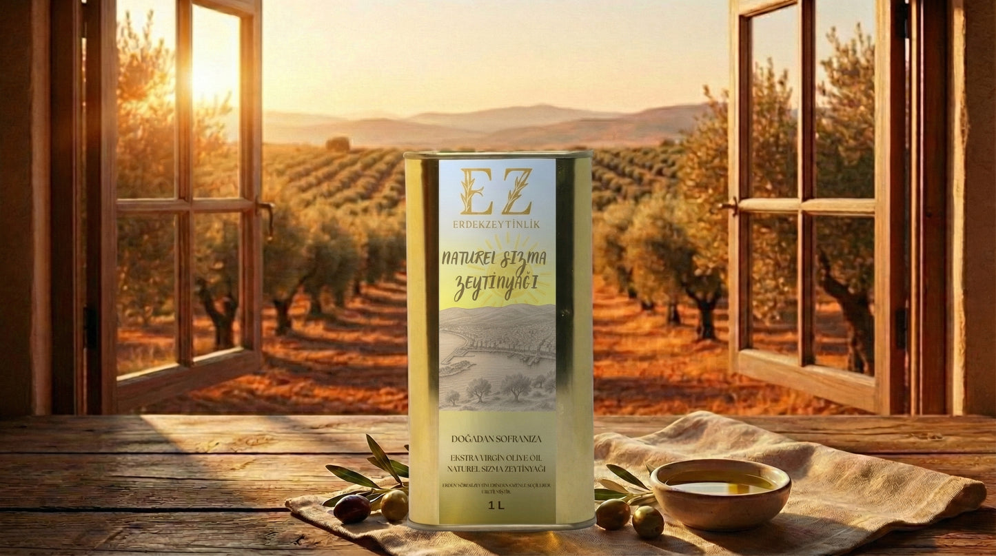 Naturel Sızma Zeytinyağı 1 Litre Teneke