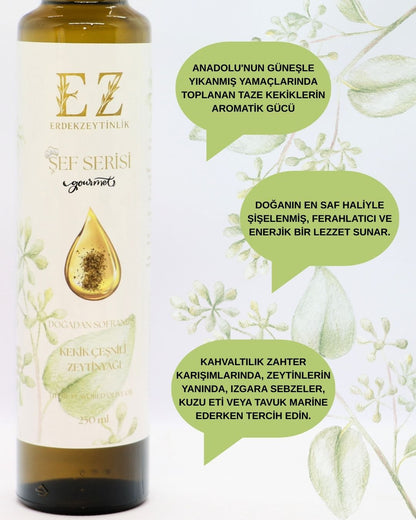 Şef Serisi Başlangıç Paketi Kekik-Sarımsak-Portakal Çeşnili Zeytinyağları 250mL