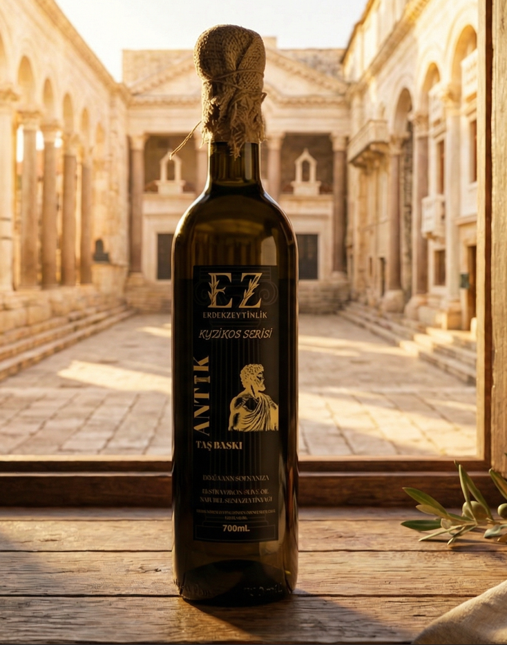 Antik Kyzikos Serisi Taş Baskı Zeytinyağı 700 mL