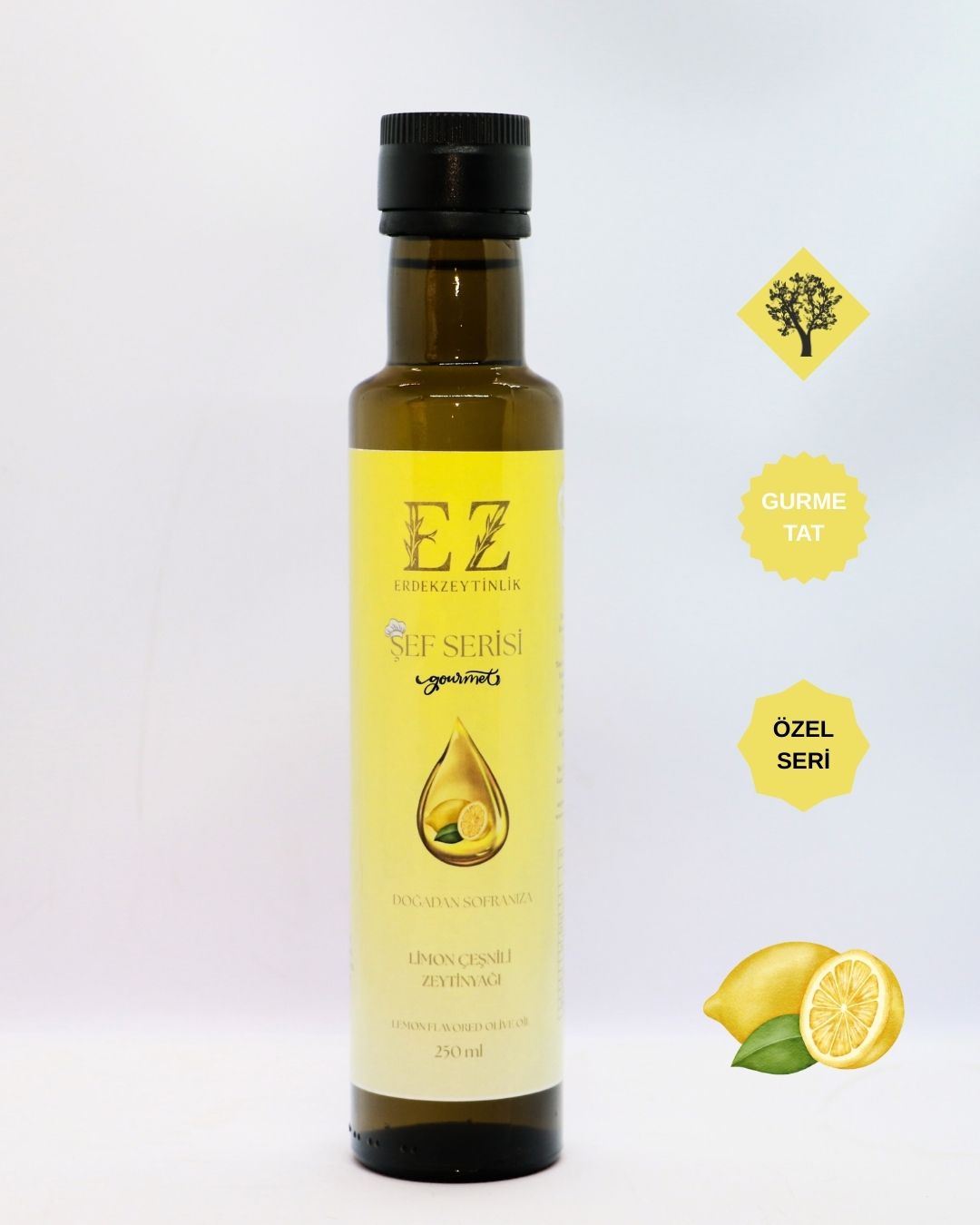 Şef Serisi Limon Çeşnili Zeytinyağı 250 mL
