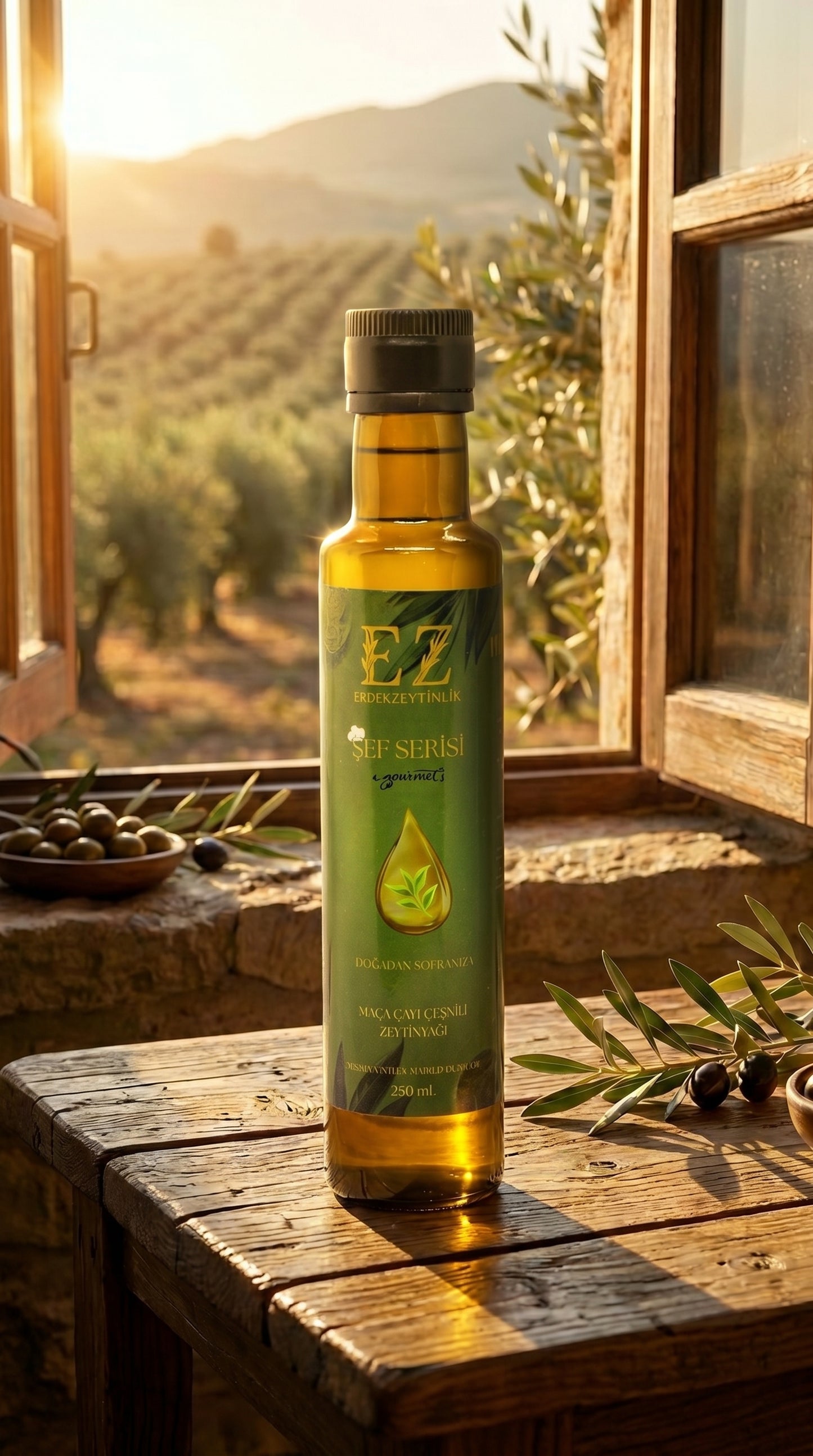 Şef Serisi Maça Çeşnili Zeytinyağı 250 mL