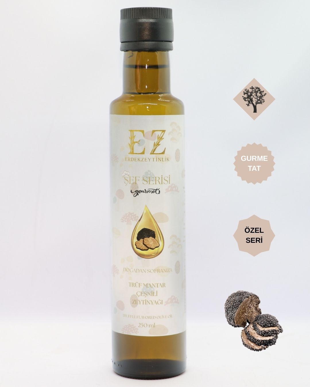 Şef Serisi Trüf Mantar Çeşnili Zeytinyağı 250 mL