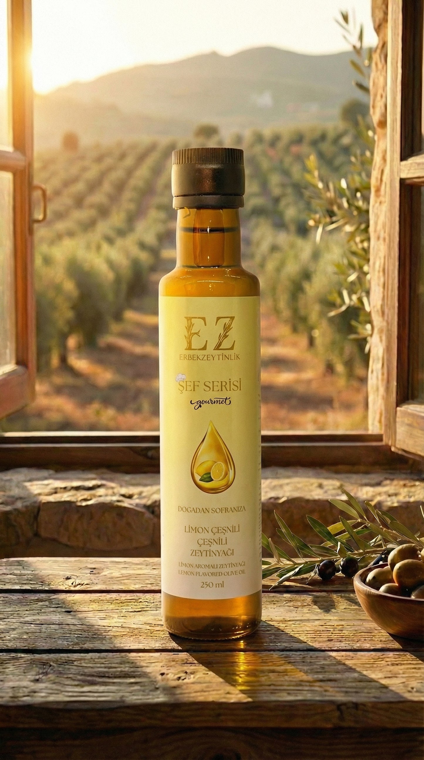 Şef Serisi Limon Çeşnili Zeytinyağı 250 mL