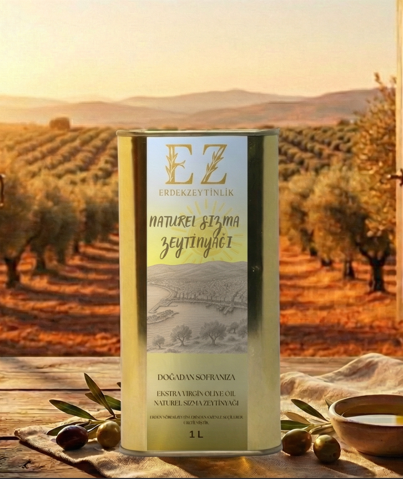 Naturel Sızma Zeytinyağı 1 Litre Teneke